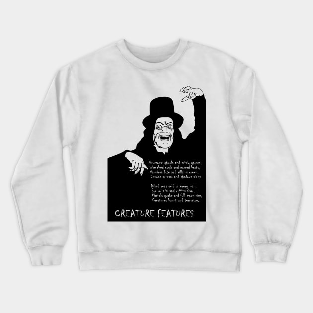 Creature Feature T-Shirt Crewneck Sweatshirt by CTBinDC